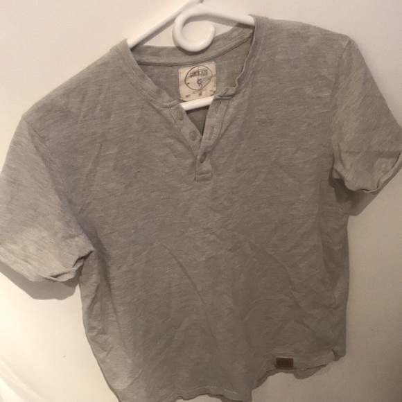 Urban Attitude Snazzy Quarter Button Up Textured Grey T-shirt 👌 - Picture 2 of 5